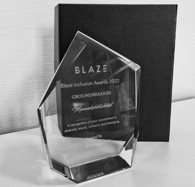 Blaze Inclusion Awards har i år givet Groundbreaker-prisen til Menneskebiblioteket